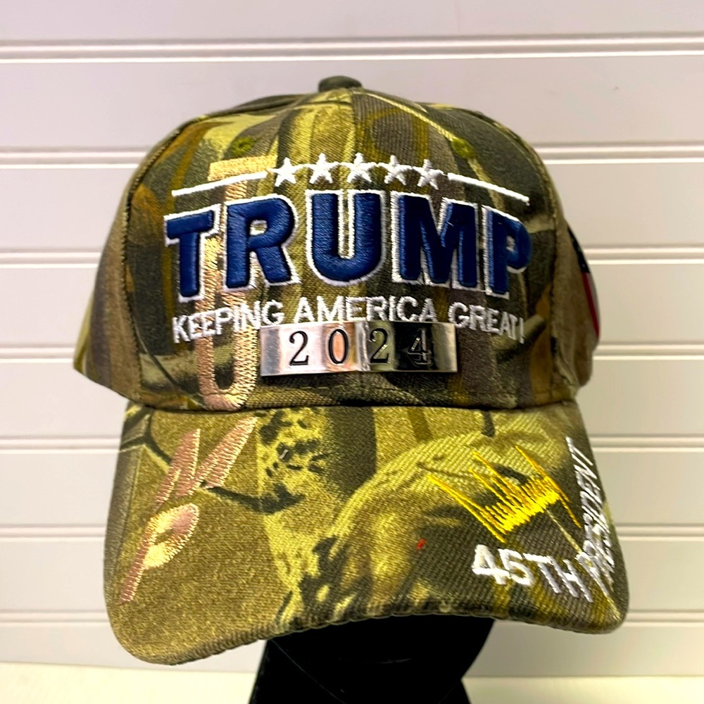Trump Camoflauged Embroidered Baseball Cap